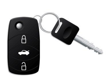 Car key with remote clipart