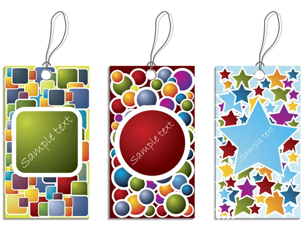 Colorful label set — Stock Vector