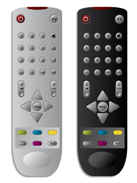 TV remote controls — Stock Vector