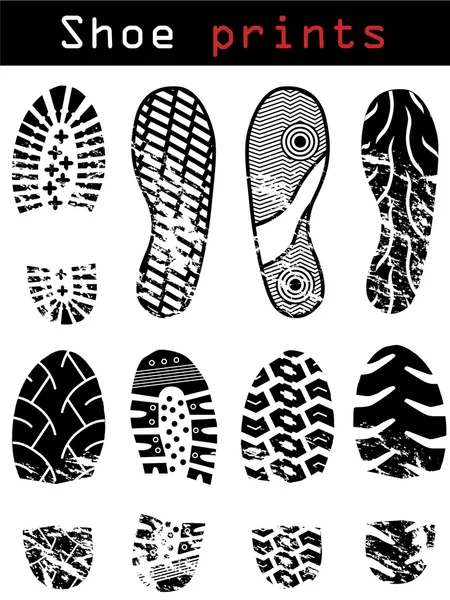 Impronte delle scarpe — Vettoriale Stock