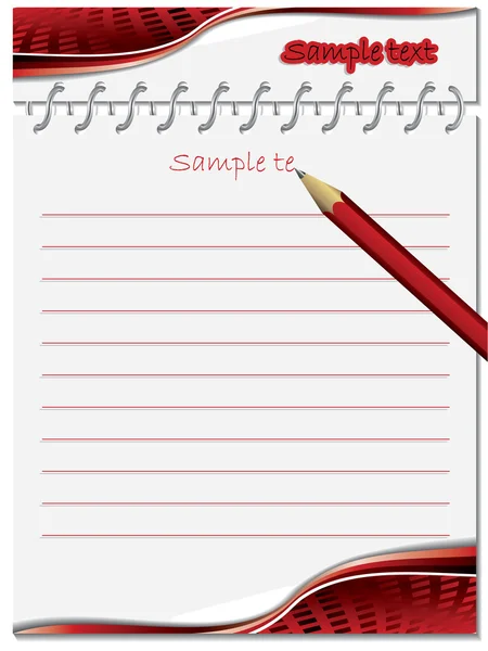 Take some notes — Stock Vector