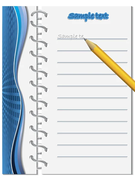 Πάρτε μερικές σημειώσεις στο μπλε — Διανυσματικό Αρχείο