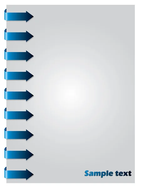 Flèches bleues de côté — Image vectorielle