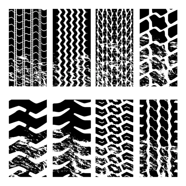 Huellas de neumáticos de camión — Archivo Imágenes Vectoriales