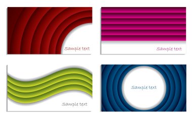 Ripple business vector set clipart