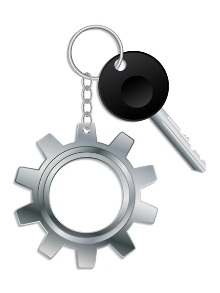 Porta-chaves do Cogwheel — Vetor de Stock