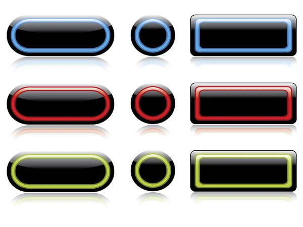 Nouvel ensemble de boutons — Image vectorielle
