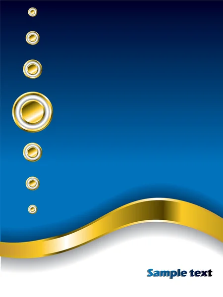 Bagues et boutons élégants en or — Image vectorielle