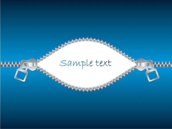 Unzipped text — Stock Vector