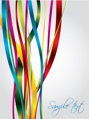 Colored ribbons clipart