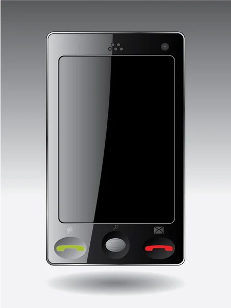 Téléphone portable avec écran tactile — Image vectorielle