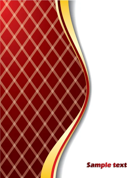 Roter Hintergrund mit Linien — Stockvektor