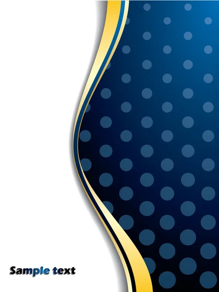 Fond bleu avec des points — Image vectorielle