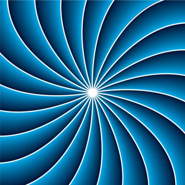 3d swirl in blue and white clipart