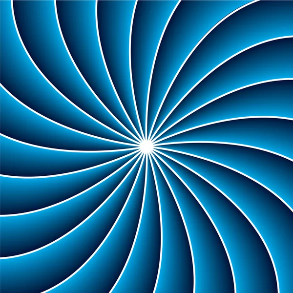 3D-swirl in blauw en wit — Stockvector