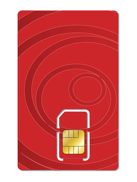 Diseño de la tarjeta SIM — Stok Vektör