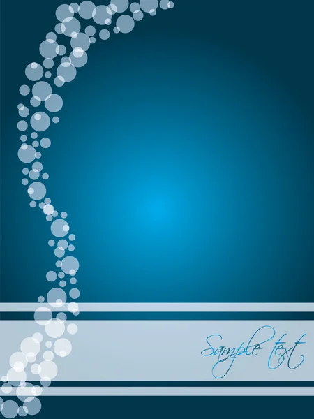 stock vector Blue bubbled brochure