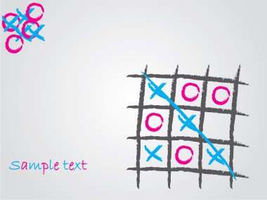 Tic tac toe background clipart