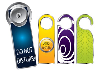 Don't disturb labels clipart