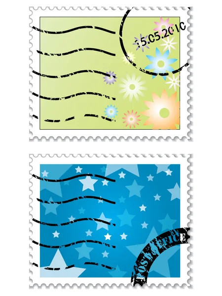 Flori răcoroase și timbre stelare — Vector de stoc