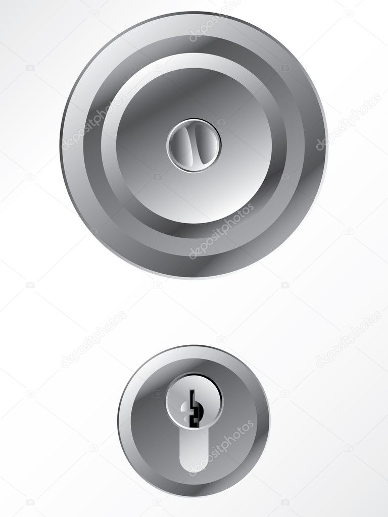 Door knob with lock