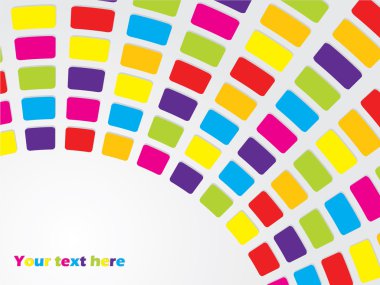 Cool colors with text clipart