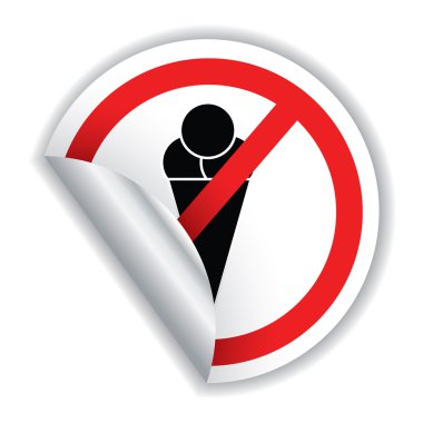 Eating icecream not allowed! clipart