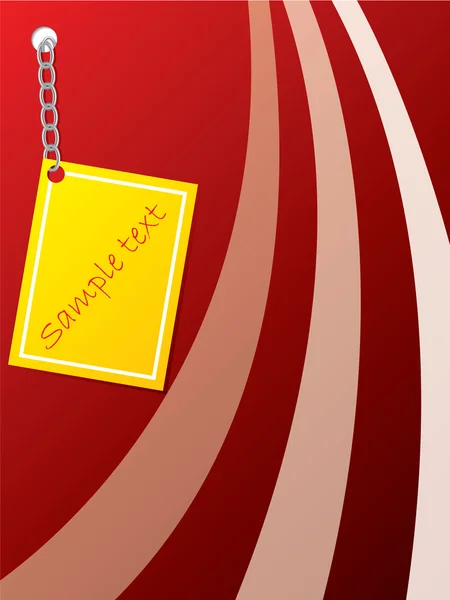 Carton jaune enchaîné à un carton rouge — Image vectorielle