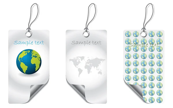 Ensemble d'étiquettes Globe — Image vectorielle