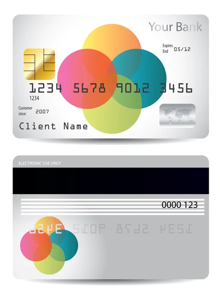Dots credit card design — Stock Vector