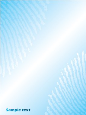 Fingerprint brochure design clipart