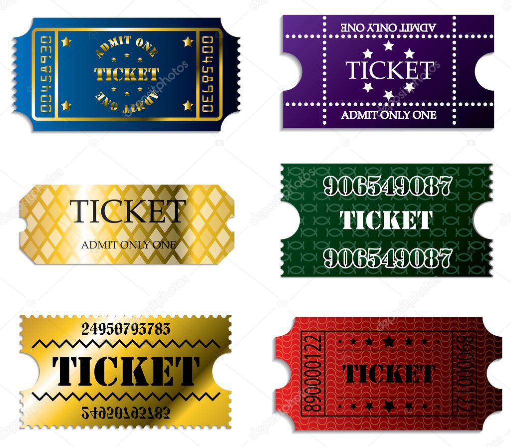Various ticket set