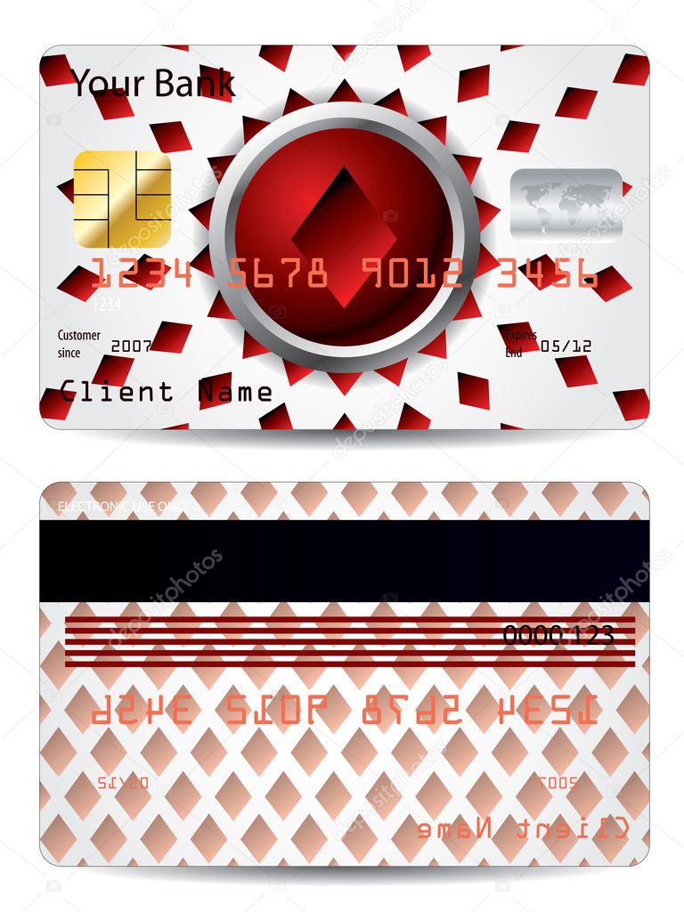 Diamond credit card design