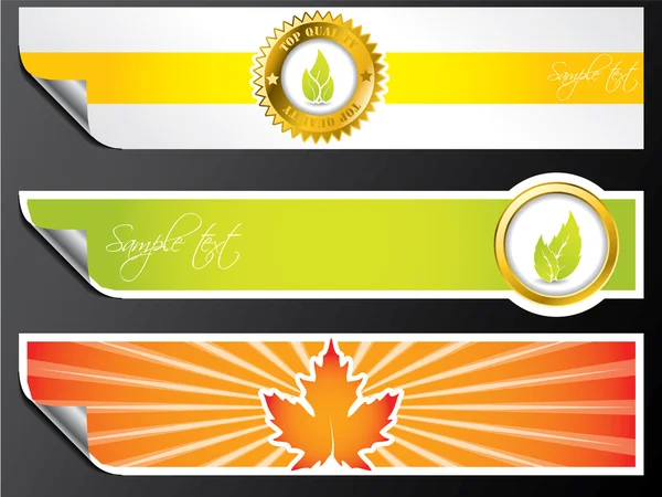 Eco banners — Stock Vector