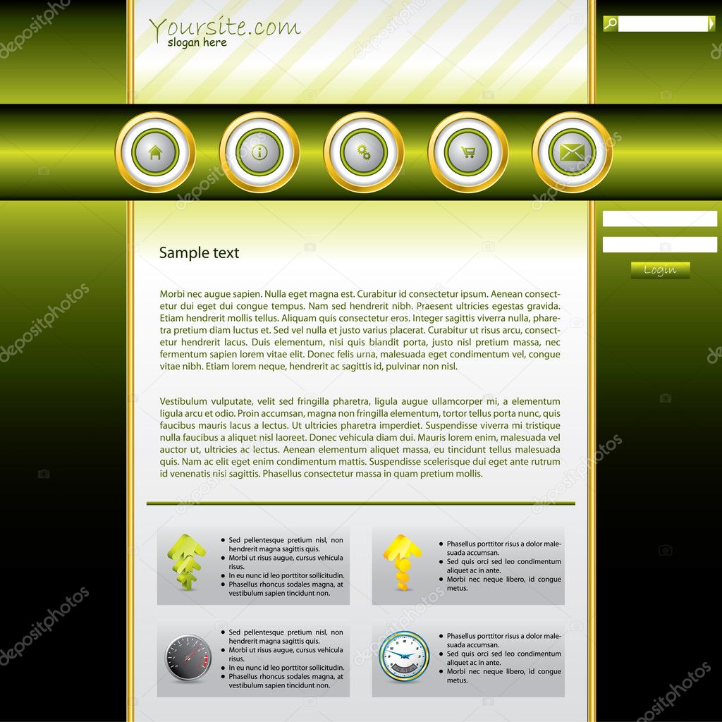 Shiny green website