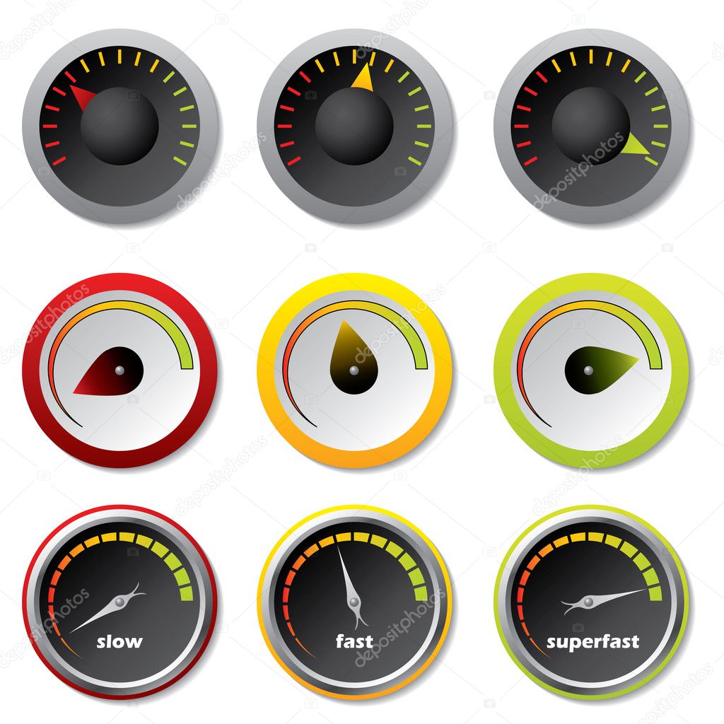 Speedometers for downloads