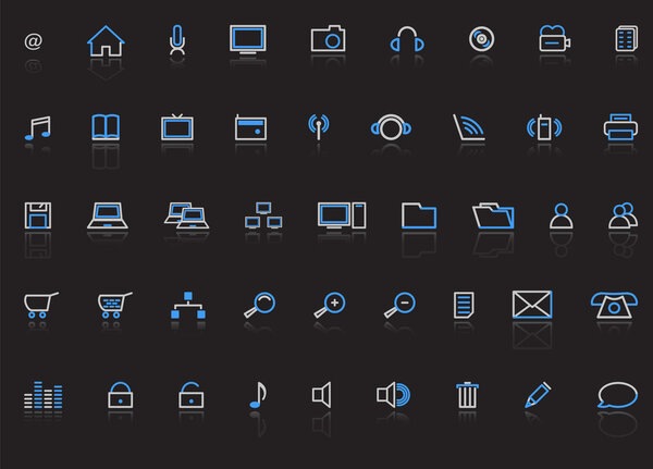 Web icons, vector illustration