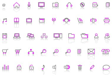 Web icons, vector illustration clipart