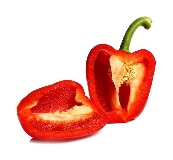 Pepper cut on two halves — Stock Photo, Image