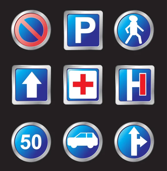 Signs of road — Stock Vector