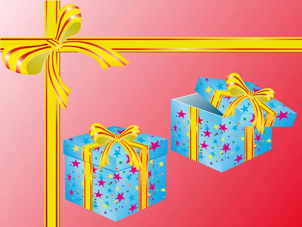 Dos cajas para regalos — Vector de stock
