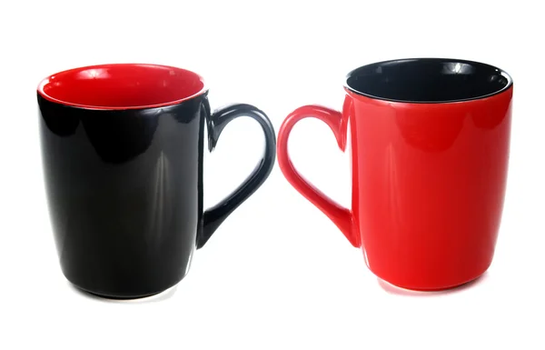 Černý a červený pohár — Stock fotografie