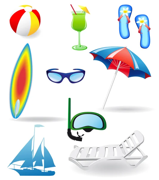 Umdrella parasoll och solstol — Stockfoto