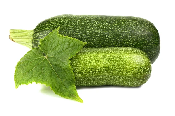 Zucchin och blad — Stockfoto