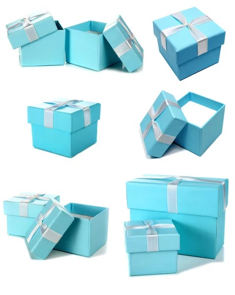 Blaue Schachtel — Stockfoto