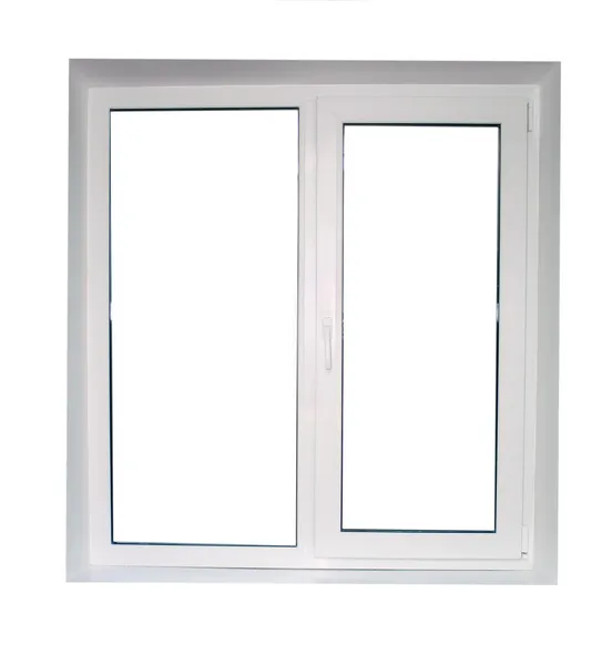 Bílé plastové okno — Stock fotografie
