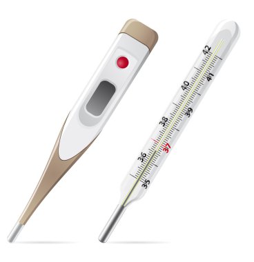 Medical thermometer vector illustration