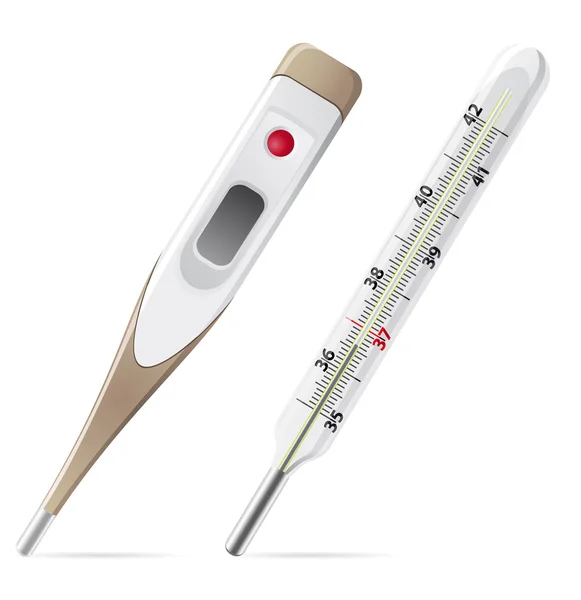 Illustrazione vettoriale termometro medico — Vettoriale Stock