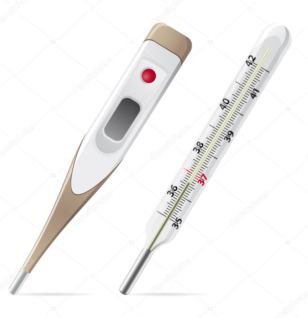 Medical thermometer vector illustration