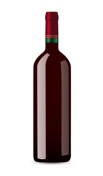 Flaska med vitt vin — Stock vektor